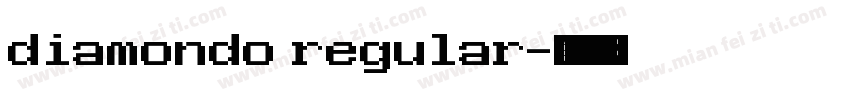 diamondo regular字体转换